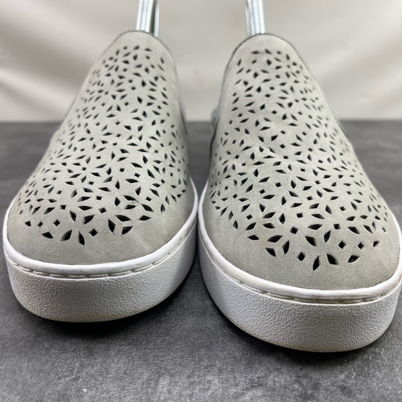 Vionic MIDI Perf Women Shoes Gray 8.5M Perforated Leather Slip On Casual Loafers - Picture 11 of 16